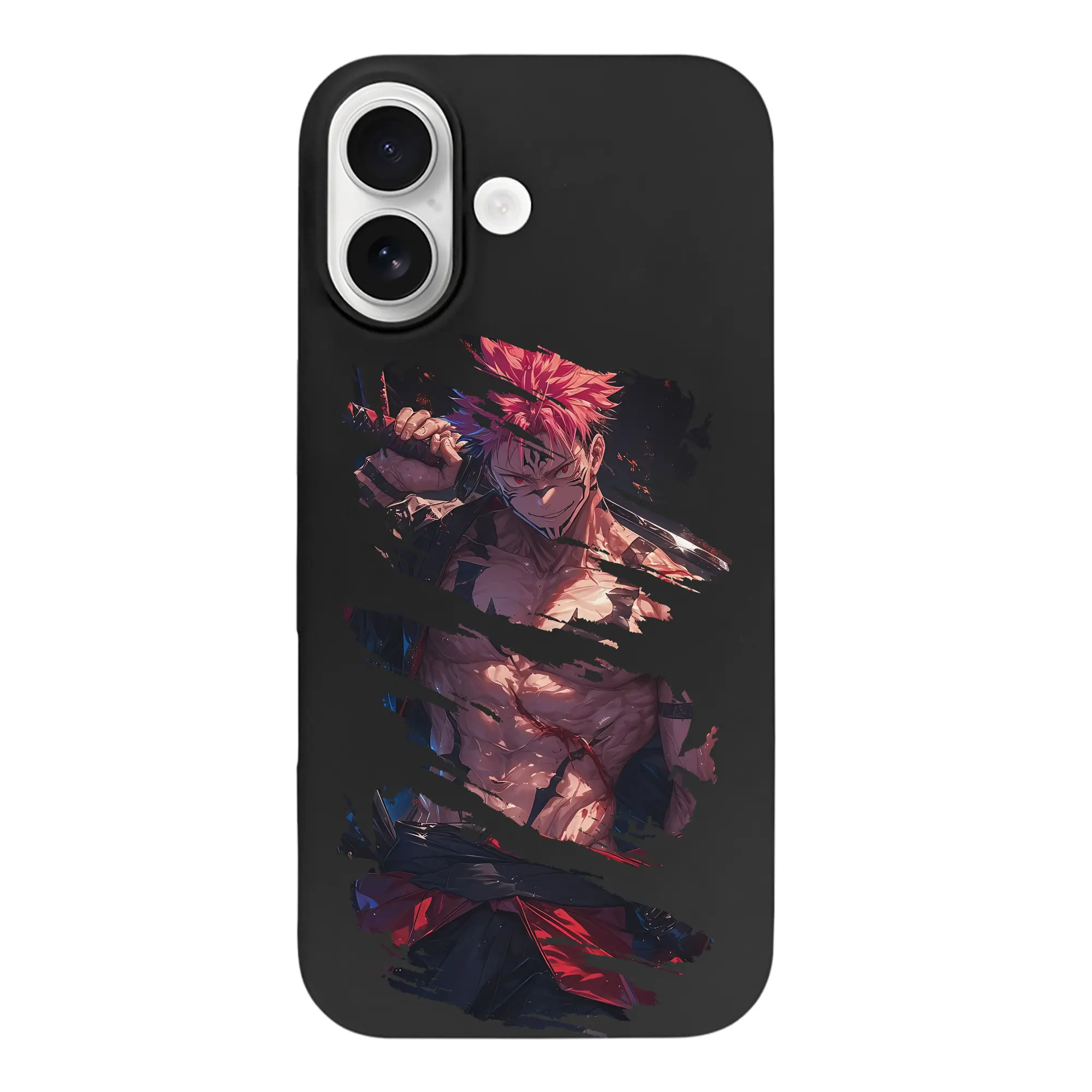 呪術廻戦 グッズ,両面宿儺 - iPhone 17 シリーズ シリコンケース 薄型 耐衝撃 指紋防止 ソフトタッチカバー 精密フィット 傷防止 保護ケース iPhone 17/17 Air/17 Pro/17 Pro Max 対応